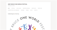 Desktop Screenshot of greybruceoneworldfestival.org